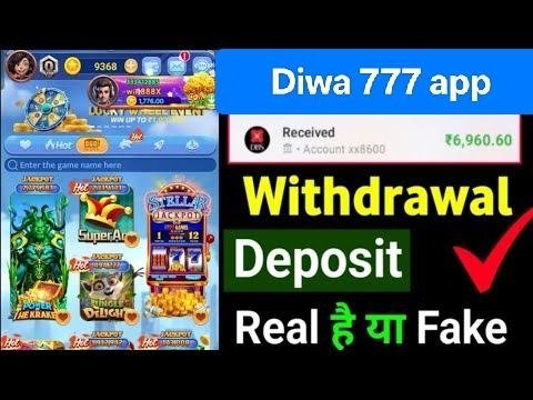 diwa 777 game App Home Screen